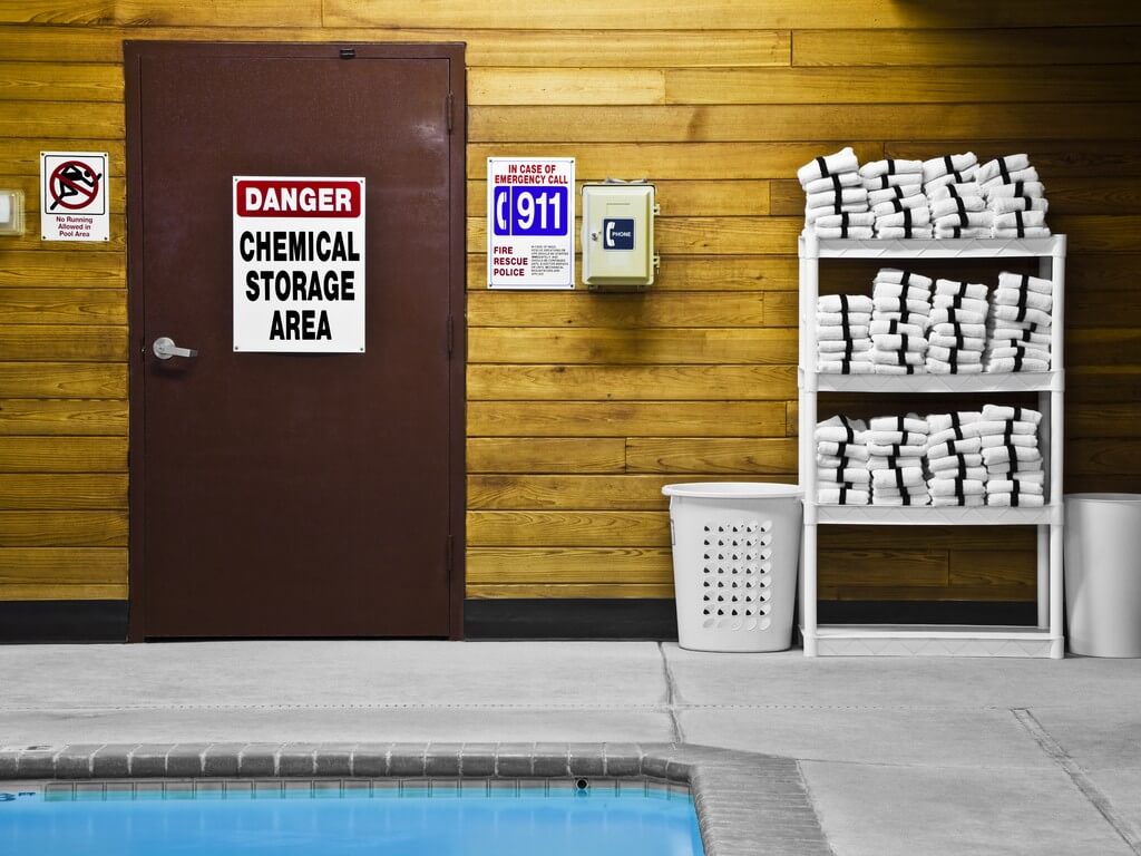 Chemical Storage at an indoor pool