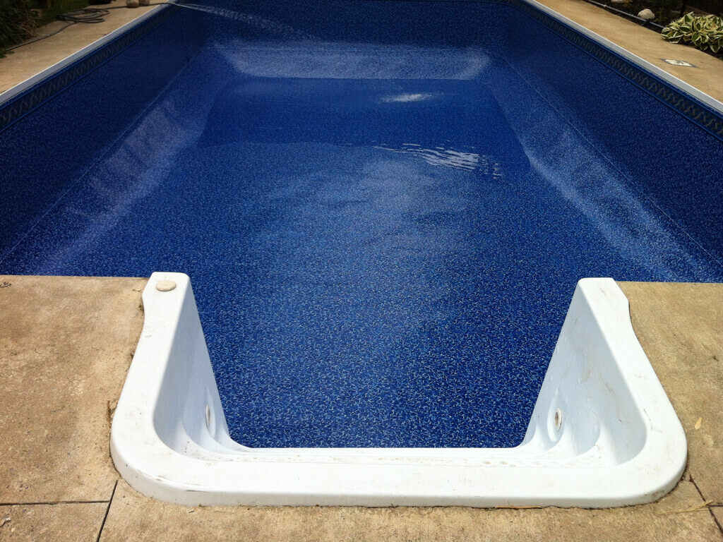 pool with new liner