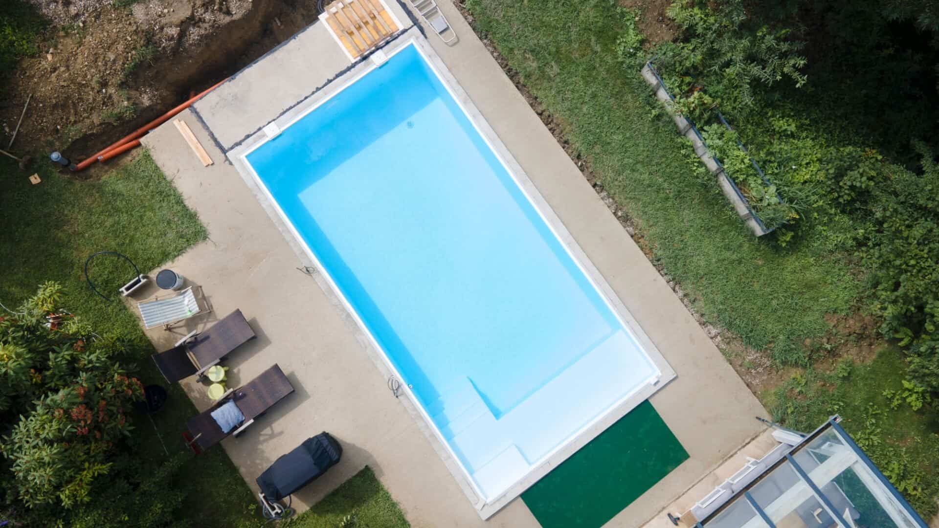 pool installation clean-up